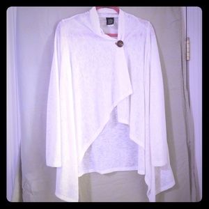 Beautiful BOBEAU Cardigan Yoga Coverup Large NWOT